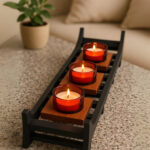 zen inspiredwoodenandglasscandleholder 1 large